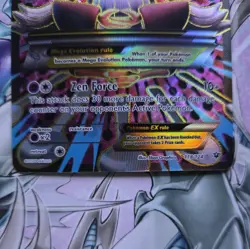 Pokemon Mega M Alakazam EX Full Art Ultra Rare Holo Card 118/124 Fates Collide - Image 2