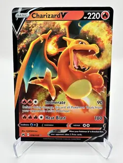Charizard V 018/159 Crown Zenith Holo Pokemon Near Mint - Image 1