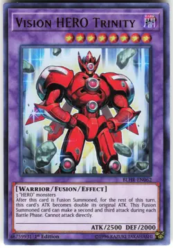 Vision HERO Trinity BLHR-EN062 Yugioh TCG Ultra Rare NM - Image 1