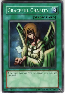 Graceful Charity SDP-040 Yugioh TCG Super Rare NM - Image 1