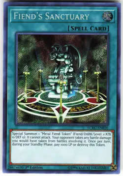 Fiend's Sanctuary LCKC-EN030 Yugioh TCG Secret Rare NM - Image 1