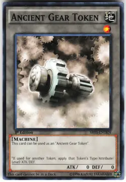 Token: Ancient Gear SR03-ENTKN Yugioh TCG Common 1st Ed NM - Image 1