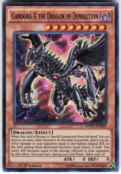 Gandora-X the Dragon of Demolition MVP1-EN049 Yugioh TCG Ultra Rare LP/MP - Image 1