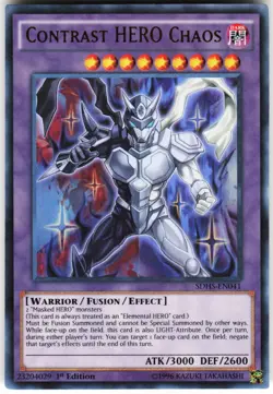 Contrast HERO Chaos SDHS-EN041 Yugioh TCG Ultra Rare NM - Image 1