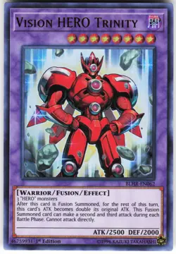Vision HERO Trinity BLHR-EN062 Yugioh TCG Ultra Rare NM - Image 1