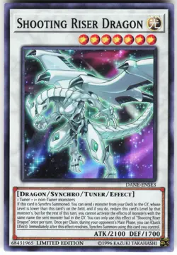 Shooting Riser Dragon DANE-ENSE3 Yugioh TCG Super Rare NM - Image 1