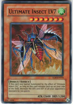 Ultimate Insect LV7 TLM-EN010 Yugioh TCG Super Rare LP - Image 1