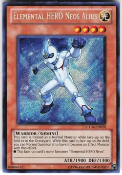 Elemental HERO Neos Alius LCGX-EN028 Yugioh TCG Secret Rare VLP - Image 1