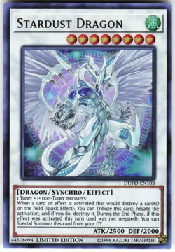 Stardust Dragon DUPO-EN103 Yugioh TCG Ultra Rare NM - Image 1