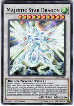 Majestic Star Dragon LC5D-EN036 Yugioh TCG Super Rare VLP - Image 1