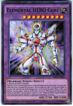 Elemental HERO Core SHVI-ENSE2 Yugioh TCG Super Rare VLP - Image 1