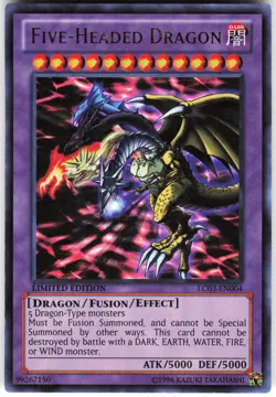 Five-Headed Dragon LC03-EN004 Yugioh TCG Ultra Rare HP - Image 1