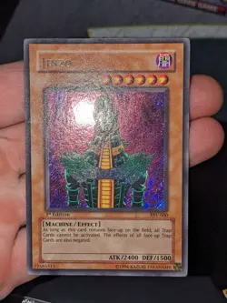 Yu-Gi-Oh! TCG Jinzo Pharaoh's Servant PSV-000 1st Edition Secret Rare VLP - Image 1