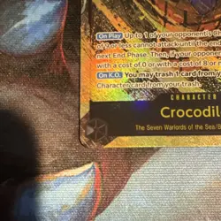 Crocodile One Piece OP14-120 Secret Rare The Seven Warlords 8 Cost 10000 Power - Image 5