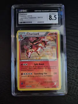 Pokemon TCG Charizard 19/113 Legendary Treasures 2013 Holo Rare CGC 8.5 NM/MINT+ - Image 1