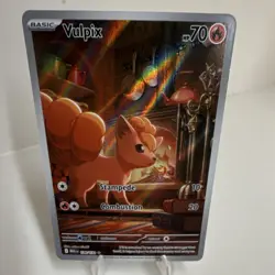 Pokemon Vulpix Illustration Rare Holo 138/132 Me01 Mega Evolution HP 70 TCG Card - Image 1