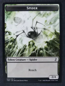 Spider Token - Mtg Magic Cards #6H - Image 1