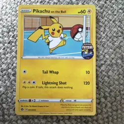 Pokemon Pikachu On The Ball UK Exclusive Futsal Promo Card 001/005 UNSEALED - Image 1