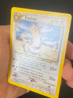 CARTE POKEMON FOUINAR 35/111 FR PEU COMMUNE NEO GENESIS - EXC - Image 2