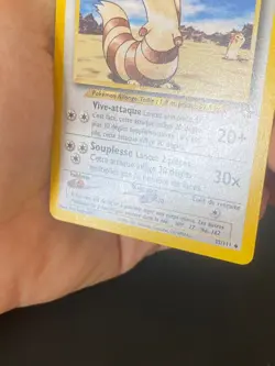 CARTE POKEMON FOUINAR 35/111 FR PEU COMMUNE NEO GENESIS - EXC - Image 3