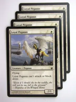 MTG Magic Cards: LOYAL PEGASUS x4 Born of the Gods playset # 24C34 - Image 1