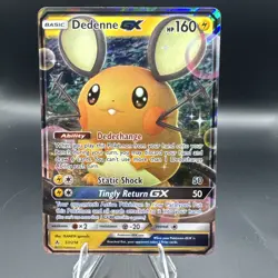 Dedenne GX 57/214 Sm-Unbroken Bonds Holo Ultra Rare Pokemon Card NM - Image 1