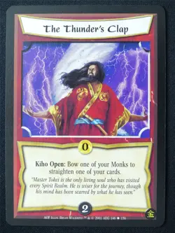 The Thunder's Clap - AOF - Legend of the Five Rings L5R Card #111 - Image 1