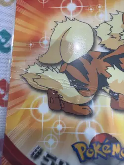 Arcanine #59 Topps Blue Logo TV Animation Edition 1999 Pokemon Card Damaged - Image 2
