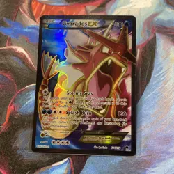Pokemon Gyarados EX TCG Full Art Holo Ultra Rare Card 114/122 - Image 1