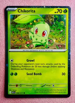 Chikorita 008/217 Cosmos Holo Promo ME: Ascended Heroes | 2026 Pokemon Card | NM - Image 1