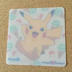 【NM】Pikachu Pokemon Plastic Coaster Card Promo Baskin-Robbins Japanese F/S - Image 4
