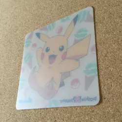 【NM】Pikachu Pokemon Plastic Coaster Card Promo Baskin-Robbins Japanese F/S - Image 5