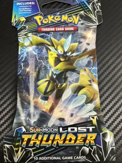 Pokemon TCG: Lost Thunder Sleeved Booster Pack Sun & Moon New Factory Sealed - Image 4