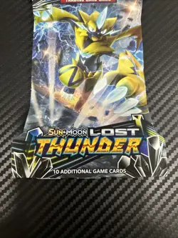 Pokemon TCG: Lost Thunder Sleeved Booster Pack Sun & Moon New Factory Sealed - Image 5