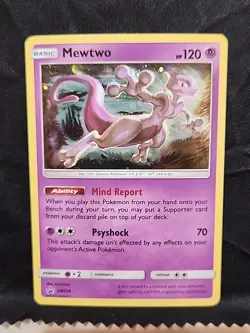 Pokemon TCG Mewtwo SM214 Black Star Promo Holo Card Sun & Moon NM+ - Image 1