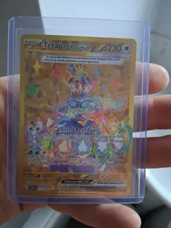 Pokemon TCG Terapagos EX Gold Hyper Rare Card 173/142 Stellar Crown - Image 1