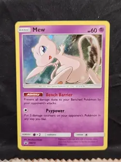Pokemon Mew TCG SM215 Sun & Moon Black Star Promo Holo Card NM/M Condition - Image 1