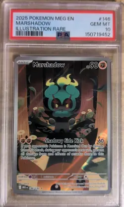 Pokemon TCG Marshadow Mega Evolution Illustration Rare Card 146/132 - Image 1