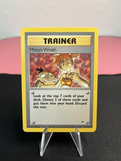 Misty's Wrath 114/132 Uncommon Trainer Pokemon Gym Heroes Vintage Trading Card - Image 1