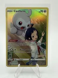 Pokemon TCG Castform TG11/TG30 Lost Origin Holo Ultra Rare Card NM - Image 1