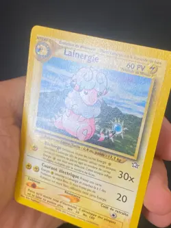 CARTE POKEMON LAINERGIE 34/111 FR PEU COMMUNE NEO GENESIS - EXC - Image 2