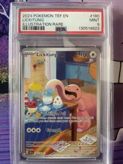 Lickitung 180/162 PSA 9 Mint 2024 Pokemon Illustration Rare Temporal Forces - Image 1