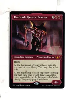 MTG SkeenAB Urabrask Heretic Praetor SHOWCASE from New Capenna. NM. - Image 1