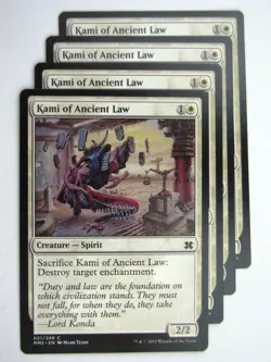 MTG MODERN MASTERS TWO: KAMI OF ANCIENT LAW x4 # 28B79 - Image 1