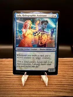 Lyla, Holographic Assistant (Foil) - 0007 - Marvel's Spider-Man - MTG NM - Image 1