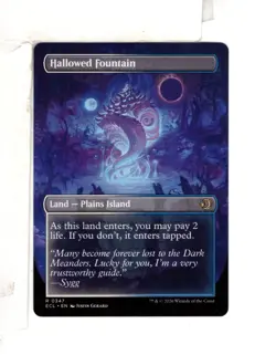 MTG SkeenAB Hallowed Fountain BORDERLESS from ECL. NM. - Image 2