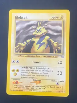 CARTE POKEMON ELEKTEK 33/111 FR PEU COMMUNE NEO GENESIS - EXC - Image 1