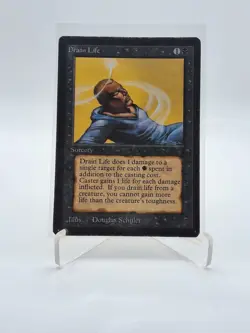 DRAIN LIFE 1993 BETA EDITION magic: the gathering VINTAGE ORIGINAL - Image 3