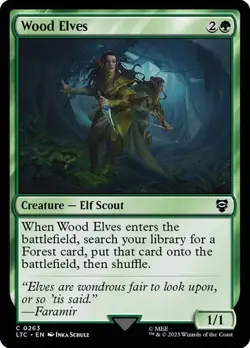 MTG - Wood Elves - Lord of the Rings Commander - Magic the Gathering - Image 1