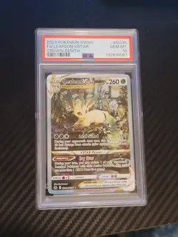 Pokemon TCG Leafeon VSTAR Crown Zenith: Galarian Gallery GG35/GG70 PSA 10 - Image 1
